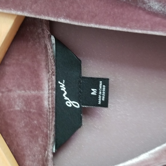 GNW Velvet Tank Top Velour Mock Turtle Neck - Picture 2 of 6